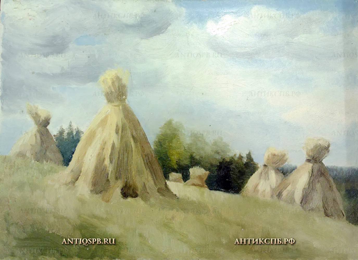 Картина "Стога сена". №17340.30